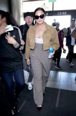 DEMI LOVATO at LAX Airport in Los Angeles 01/22/2018