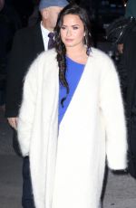 DEMI LOVATO Leaves Good Morning America in New York 01/24/2018