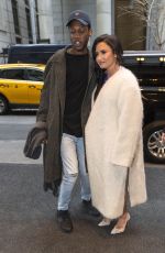 DEMI LOVATO Leaves Good Morning America in New York 01/24/2018