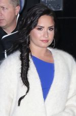 DEMI LOVATO Leaves Good Morning America in New York 01/24/2018