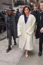 DEMI LOVATO Leaves Good Morning America in New York 01/24/2018