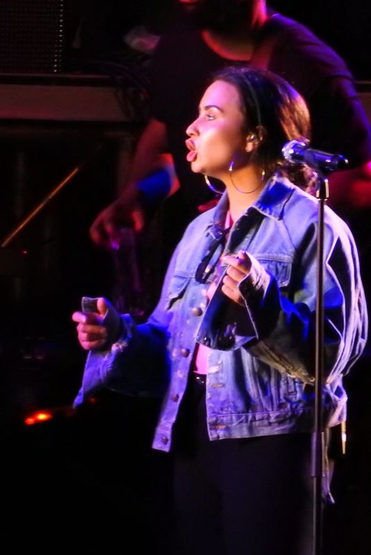 DEMI LOVATO Rehearses for New Year