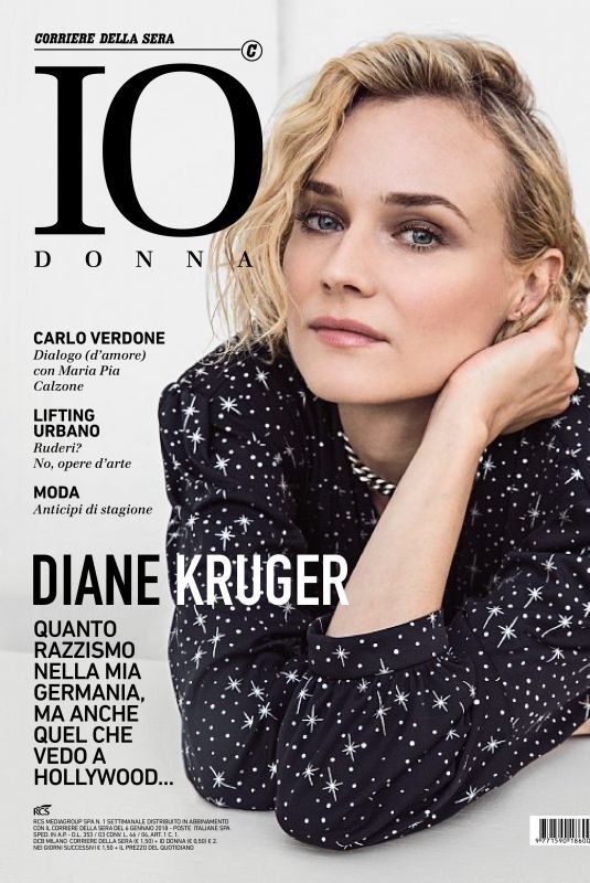 DIANE KRUGER in Io Donna Del Corriere Della Sera, January 2018 Issue