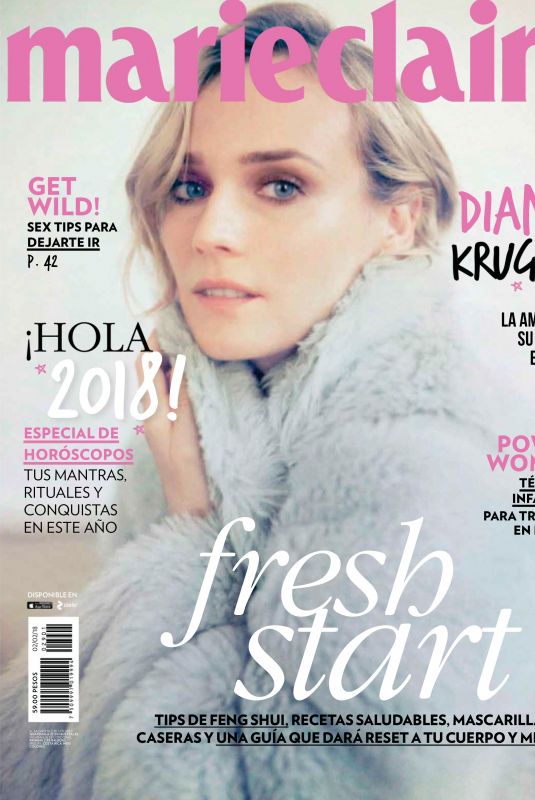 DIANE KRUGER in Marie Claire Magazine, Mexico January 2018