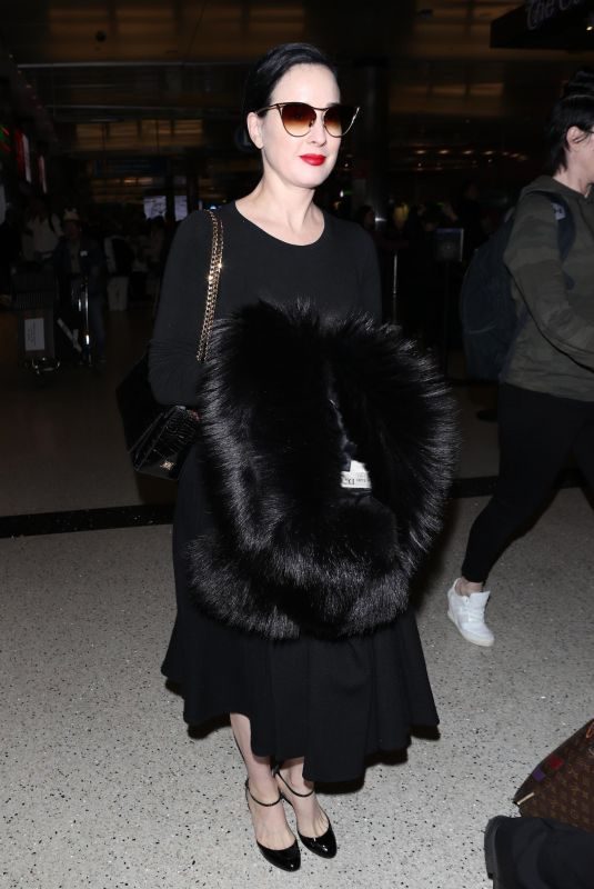 DITA VON TEESE at LAX Airport in Los Angeles 01/30/2018