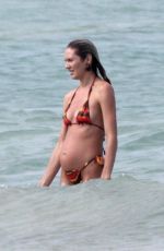 DOUTZEN KROES and Pregnant CANDICE SWANEPOEL in Bikinis at a Beach in Bahia 01/10/2018
