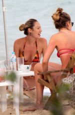 DOUTZEN KROES and Pregnant CANDICE SWANEPOEL in Bikinis at a Beach in Bahia 01/10/2018