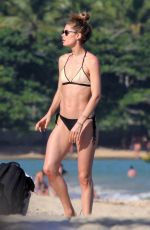 DOUTZEN KROES and Pregnant CANDICE SWANEPOEL in Bikinis at Espelho Beach in Bbahia 01/06/2018