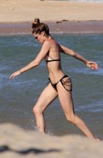 DOUTZEN KROES and Pregnant CANDICE SWANEPOEL in Bikinis at Espelho Beach in Bbahia 01/06/2018