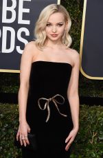 DOVE CAMERON at 75th Annual Golden Globe Awards in Beverly Hills 01/07/2018