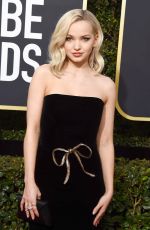 DOVE CAMERON at 75th Annual Golden Globe Awards in Beverly Hills 01/07/2018