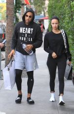 DRAYA MICHELE and Orlando Scandrick Out Shopping in Beverly Hills 01/03/2018