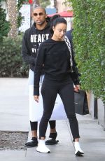 DRAYA MICHELE and Orlando Scandrick Out Shopping in Beverly Hills 01/03/2018