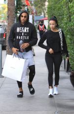 DRAYA MICHELE and Orlando Scandrick Out Shopping in Beverly Hills 01/03/2018