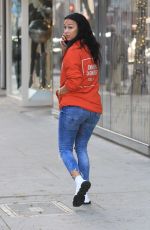 DRAYA MICHELE Out Shopping on Rodeo Drive in Beverly Hills 01/05/2018