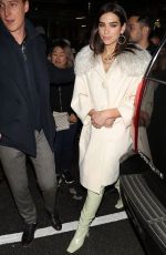 DUA LIPA Arrives at a Party in New York 01/27/2018