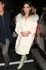 DUA LIPA Arrives at a Party in New York 01/27/2018