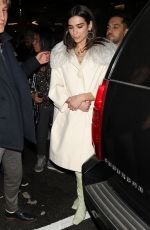 DUA LIPA Arrives at a Party in New York 01/27/2018
