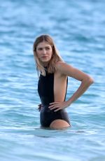 ELENA PERMINOVA in Swimsuit on Vacation in Tulum 01/05/2018
