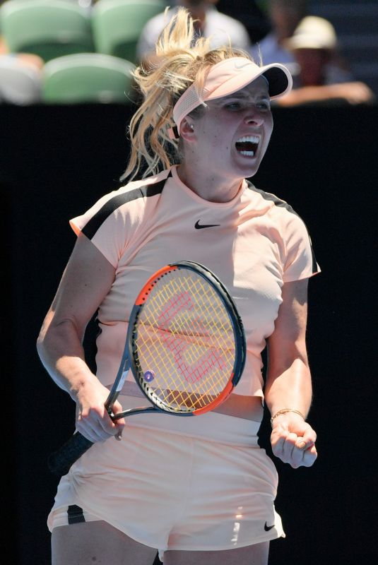 ELINA SVITOLINA at Australian Open Tennis Tournament in Melbourne 01/17/2018