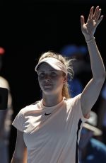 ELINA SVITOLINA at Australian Open Tennis Tournament in Melbourne 01/19/2018