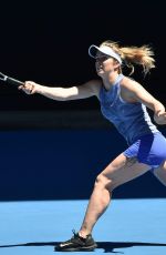 ELINA SVITOLINA at Practice Session at Australian Open Tennis Tournament in Melbourne 01/14/2018