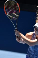 ELINA SVITOLINA at Practice Session at Australian Open Tennis Tournament in Melbourne 01/14/2018