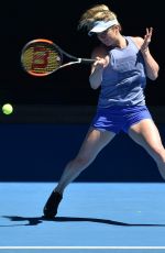 ELINA SVITOLINA at Practice Session at Australian Open Tennis Tournament in Melbourne 01/14/2018