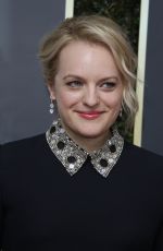 ELISABETH MOSS at 75th Annual Golden Globe Awards in Beverly Hills 01/07/2018