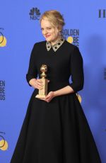 ELISABETH MOSS at 75th Annual Golden Globe Awards in Beverly Hills 01/07/2018