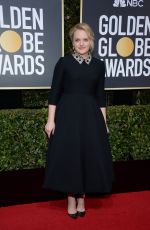 ELISABETH MOSS at 75th Annual Golden Globe Awards in Beverly Hills 01/07/2018