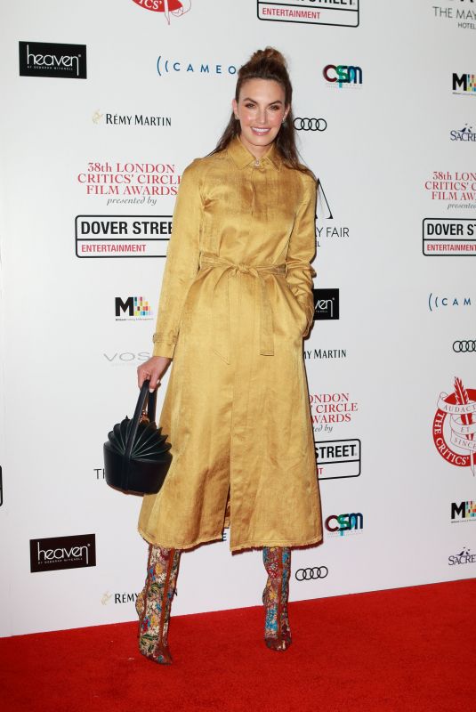 ELIZABETH CHAMBERS at 2018 London Critics Circle Film Awards in London 01/28/2018