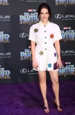 ELIZABETH HENSTRIDGE at Black Panther Premiere in Hollywood 01/29/2018