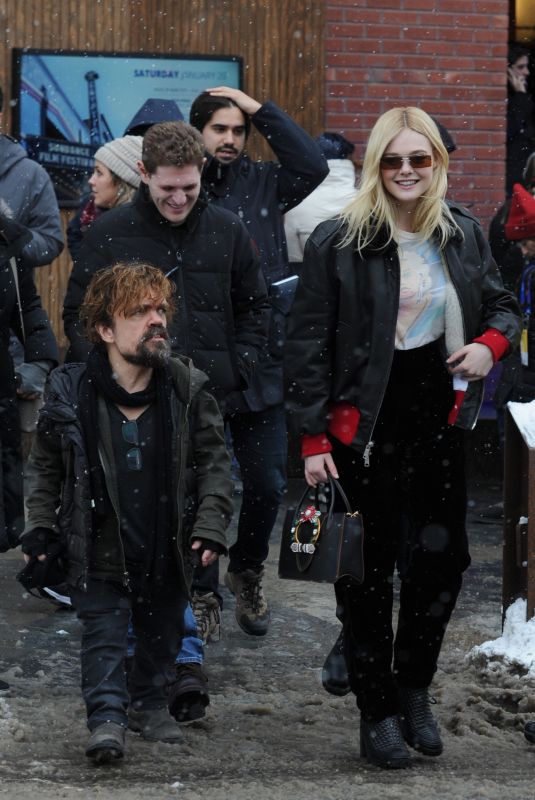 ELLE FANNING and Peter Dinklage at Sundance Film Festival 01/20/2018