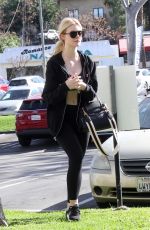 ELLE FANNING Arrives at a Gym in Los Angeles 01/14/2018