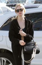 ELLE FANNING Arrives at a Gym in Los Angeles 01/14/2018