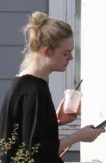 ELLE FANNING Arrives at Her Home in Los Angeles 01/05/2018