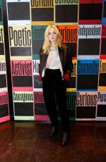 ELLE FANNING at Indiewire Sundance Studio in Park City 01/20/2018