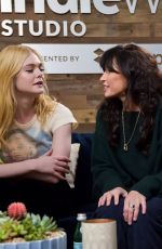 ELLE FANNING at Indiewire Sundance Studio in Park City 01/20/2018