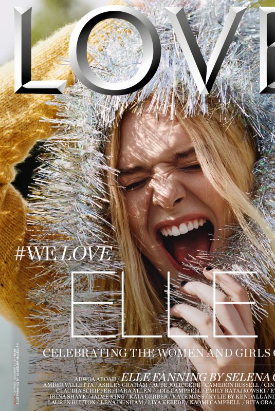 ELLE FANNING for Love Magazine, Spring/Summer 2018