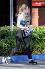 ELLE FANNING Heading to a Gym in Los Angeles 01/13/2018