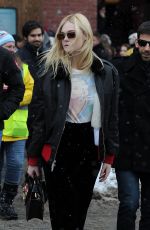 ELLE FANNING Out at 2018 Sundance Film Festival 01/20/2018