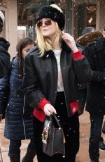 ELLE FANNING Out at 2018 Sundance Film Festival 01/20/2018