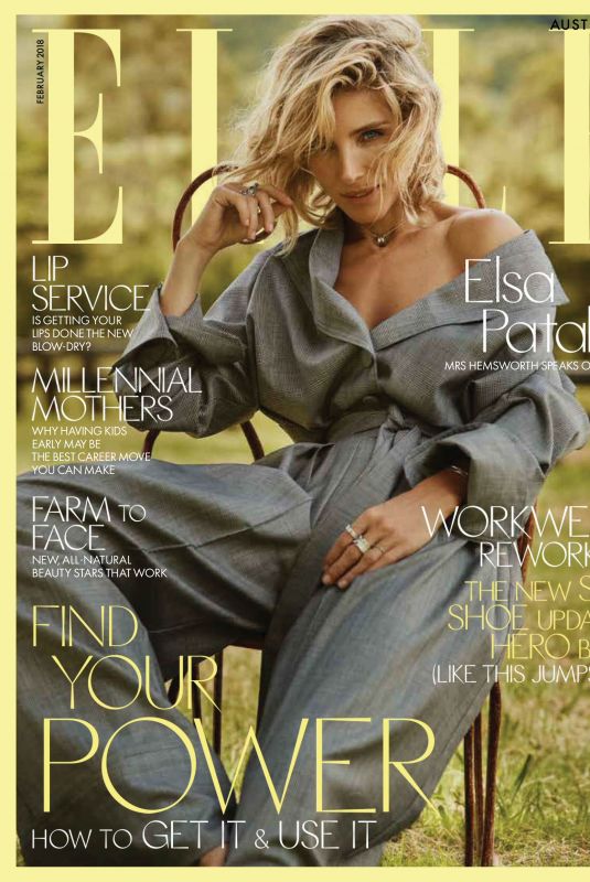 ELSA PATAKY in Elle Magazine, Australia February 2018