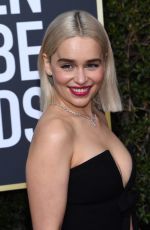 EMILIA CLARKE at 75th Annual Golden Globe Awards in Beverly Hills 01/07/2018