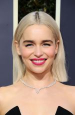 EMILIA CLARKE at 75th Annual Golden Globe Awards in Beverly Hills 01/07/2018