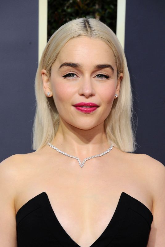 EMILIA CLARKE at 75th Annual Golden Globe Awards in Beverly Hills 01/07/2018