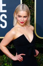EMILIA CLARKE at 75th Annual Golden Globe Awards in Beverly Hills 01/07/2018