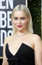 EMILIA CLARKE at 75th Annual Golden Globe Awards in Beverly Hills 01/07/2018