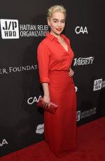 EMILIA CLARKE at 7th Annual Sean Penn & Friends Haiti Rising Gala in Hollywood 01/06/2018